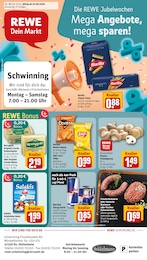 REWE Prospekt "Dein Markt" für Duisburg, 30 Seiten, 22.09.2025 - 27.09.2025