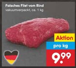 Falsches Filet vom Rind Angebote bei Netto Marken-Discount Mettmann für 9,99 €