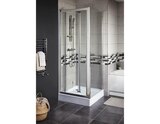 Porte de douche pliante 2 volets "Onega" l. 80 cm en verre transparent - Cooke and Lewis - Brico Dépôt à Aix-en-Provence Porte de douche pliante 2 volets "Onega" l. 80 cm en verre transparent - Cooke and Lewis en promo chez Brico Dépôt Aix-en-Provence à 189,00 €