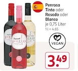 Tinto oder Rosado oder Blanco Angebote von Penrosa bei Rossmann Ansbach für 3,49 €