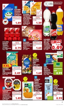 Cola im aktuellen Kaufland Prospekt (Heilbronn) Cola im Kaufland Prospekt "Aktuelle Angebote" mit 52 Seiten (Heilbronn)