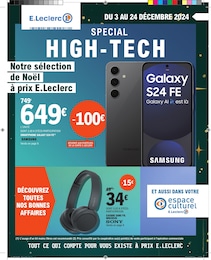 Catalogue Supermarchés E.Leclerc en cours à Aurillac et alentours, SPECIAL HIGH-TECH, 16 pages, 03/12/2024 - 24/12/2024