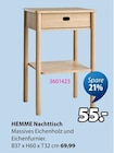 HEMME Nachttisch Angebote bei JYSK Schweinfurt für 55,00 €