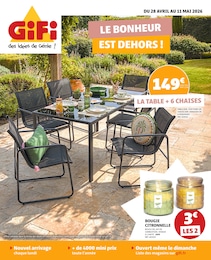 Prospectus Bazar & Déstockage de Gifi à Fagnières: "LE BONHEUR EST DEHORS !", 24 pages, 28/04/2026 - 11/05/2026
