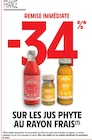 -34% remise immédiate sur les jus phyte à Intermarché Super dans Combaillaux