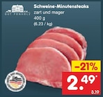Aktuelles Schweine-Minutensteaks Angebot bei Netto Marken-Discount in Remscheid ab 2,49 €