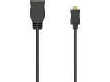 HDMI Typ D (Micro) Stecker auf A Kupplung, Kabeladapter, 0,1 m von HAMA im aktuellen MediaMarkt Saturn Prospekt für 12,99 €