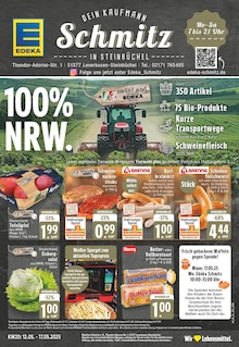 EDEKA Prospekt der Woche "Aktuelle Angebote" Seite 1, 12.05.2025 bis 17.05.2025 für Leverkusen Aktueller EDEKA Prospekt "Aktuelle Angebote" Seite 1 von 24 Seiten für Leverkusen