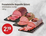 Französische Baguette Salami im aktuellen V-Markt Prospekt für 2,19 €