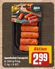 Spanferkel-Cevapcici im Angebot bei REWE in Würzburg Spanferkel-Cevapcici Angebote von BECK bei REWE Würzburg für 2,99 €