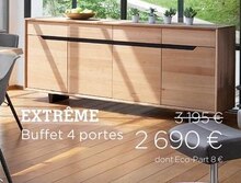 Crozatier Valenton - Extrême buffet 4 portes Promo Extrême buffet 4 portes dans le catalogue Crozatier "Création : découvrez notre nouvelle collection" à Valenton