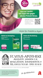 mea - meine apotheke Prospekt für Haselünne mit 4 Seiten mea - meine apotheke Prospekt für Haselünne: "Unsere August-Angebote", 4 Seiten, 01.08.2025 - 31.08.2025
