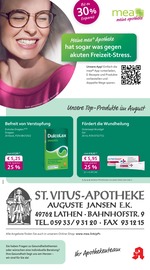 Aktueller mea - meine apotheke Apotheken Prospekt in Spahnharrenstätte und Umgebung, "Unsere August-Angebote" mit 4 Seiten, 01.08.2025 - 31.08.2025