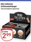 Mini-Zollstock Schlüsselanhänger Angebote bei GLOBUS Hoyerswerda für 2,99 €