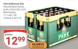 Aktuelle Bier Angebote bei GLOBUS in Homburg Aktuelles Park Bellheimer Angebot bei GLOBUS in Homburg ab 12,99 €