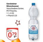 Mineralwasser im Angebot bei GLOBUS in Bad Homburg Mineralwasser Angebote von Gerolsteiner bei GLOBUS Bad Homburg für 0,79 €