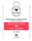 Protège oreiller Carlyn molleton anti-acariens 60x60cm - STOF en promo chez Maxi Bazar Villeurbanne à 5,99 €