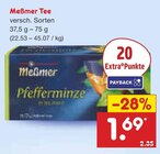 Tee im Angebot bei Netto Marken-Discount in Peine Tee Angebote von Meßmer bei Netto Marken-Discount Peine für 1,69 €