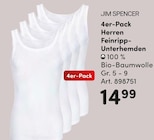 4er-Pack Herren Feinripp-Unterhemden Angebote von Jim Spencer bei AWG Neustadt für 14,99 €
