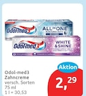 Zahncreme von Odol-med3 für 2,29 € bei budni im Angebot Zahncreme von Odol-med3 im aktuellen budni Prospekt