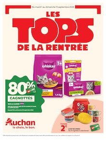Catalogue Auchan Hypermarché à Saint-Priest cette semaine, valable du 01/09/2026 au 13/09/2026 Prospectus Auchan Hypermarché à Saint-Priest, "LES TOPS DE LA RENTRÉE", 71 pages de promos valables du 01/09/2026 au 13/09/2026