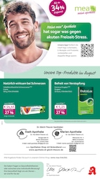 Apotheken Prospekt von mea - meine apotheke Illertissen mea - meine apotheke Prospekt: "Unsere August-Angebote", 4 Seiten, 01.08.2026 - 31.08.2026