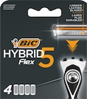 Recharges Rasoirs Hybrid Flex 5 x 4 - BIC en promo chez Intermarché Hyper Recharges Rasoirs Hybrid Flex 5 x 4 - BIC dans le catalogue Intermarché Hyper