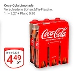 Limonade im Angebot bei GLOBUS in Gotha Limonade Angebote von Coca-Cola bei GLOBUS Gotha für 4,49 €