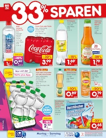 Wasser im Netto Marken-Discount Prospekt "Aktuelle Angebote" mit 69 Seiten (Stuttgart)