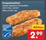 Aktuelle Lachs Angebote bei Netto Marken-Discount in Paderborn Aktuelles Knusperbackfisch Angebot bei Netto Marken-Discount in Paderborn ab 2,99 €