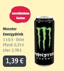 Aktuelle Energydrink Angebote bei GetränkeLand Mayer in Pirna Aktuelles Monster Energydrink Angebot bei GetränkeLand Mayer in Pirna ab 1,39 €