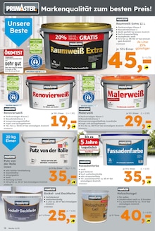 Wandfarbe Angebot im aktuellen Globus-Baumarkt Prospekt auf Seite 16