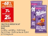 Tablettes de chocolat au lait du Pays Alpin - Milka en promo chez Netto Tablettes de chocolat au lait du Pays Alpin - Milka dans le catalogue Netto