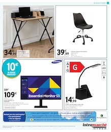 Offre Chaise Bureau dans le catalogue Intermarché du moment à la page 3