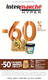Promos Bière dans le catalogue "-60% DE REMISE IMMÉDIATE SUR LE 2ÈME" de Intermarché Hyper Bière en promo dans le catalogue Intermarché Hyper à la page 1