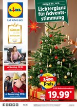 Lidl Prospekt "Lichterglanz für Adventsstimmung", 48 Seiten, für Leipzig, 14.10.2019 - 19.10.2019 Lidl Prospekt "Lichterglanz für Adventsstimmung", 48 Seiten, für Leipzig, 14.10.2019 - 19.10.2019