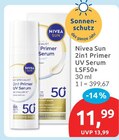 2in1 Primer UV Serum LSF50+ von Nivea Sun für 11,99 € bei budni im Angebot 2in1 Primer UV Serum LSF50+ von Nivea Sun im aktuellen budni Prospekt