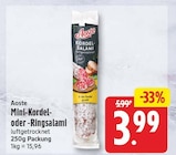 Mini-Kordel- oder -Ringsalami von Aoste im aktuellen EDEKA Prospekt