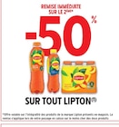 -50% de remise immédiate sur le 2ème sur tout lipton à Intermarché dans Cers -50% de remise immédiate sur le 2ème sur tout lipton à Intermarché dans Cers