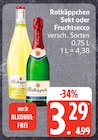 Sekt oder Fruchtsecco im Angebot bei EDEKA in Kiel Sekt oder Fruchtsecco Angebote von Rotkäppchen bei EDEKA Kiel für 3,29 €
