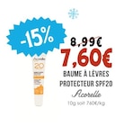 Baume à lèvres protecteur SPF20 - Acorelle à 7,60 € dans le catalogue Naturalia