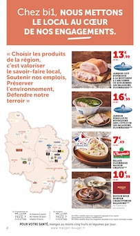 Catalogue Bi1 de la semaine "Engagés pour soutenir NOS PARTENAIRES LOCAUX. Bourgogne" avec 2 pages, valide du 21/10/2025 au 26/10/2025 pour La Chapelle-de-Guinchay et alentours Prospectus Bi1 de la semaine "Engagés pour soutenir NOS PARTENAIRES LOCAUX. Bourgogne" avec 2 pages, valide du 21/10/2025 au 26/10/2025 pour La Chapelle-de-Guinchay et alentours