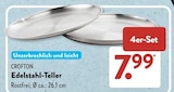 Edelstahl-Teller im Angebot bei ALDI SÜD in Bornheim Edelstahl-Teller Angebote von Crofton bei ALDI SÜD Bornheim für 7,99 €