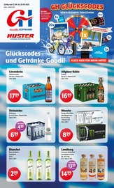 Huster Getränkemärkte Prospekt der aktuellen Woche mit 12 Seiten, gültig von 15.09.2025 bis 20.09.2025, in Polenz und Umgebung Aktueller Huster Getränkemärkte Prospekt in Polenz und Umgebung, "Aktuelle Angebote" mit 12 Seiten, 15.09.2025 - 20.09.2025