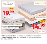 Biber-Spannbetttuch im Segmüller Prospekt Biber-Spannbetttuch von kaeppel im aktuellen Segmüller Prospekt für 14,99 €