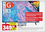 4K-UHD-TV Angebote von Samsung bei Marktkauf Ludwigsburg für 349,99 €