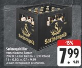 Aktuelle Bier Angebote bei EDEKA in Freiberg Aktuelles Sachsengold Bier Angebot bei EDEKA in Freiberg ab 7,99 €