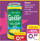 Radler 0,0 % Alkoholfrei im Angebot bei Netto Marken-Discount in Wismar Radler 0,0 % Alkoholfrei Angebote von Gösser bei Netto Marken-Discount Wismar für 0,89 €