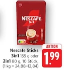 Sticks 3in1 Angebote von Nescafe bei E center Schwäbisch Gmünd für 1,99 €