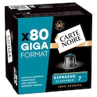 Capsules de café "Giga Format" - CARTE NOIRE - Carrefour à Comines Capsules de café "Giga Format" - CARTE NOIRE en promo chez Carrefour Comines à 17,99 €
